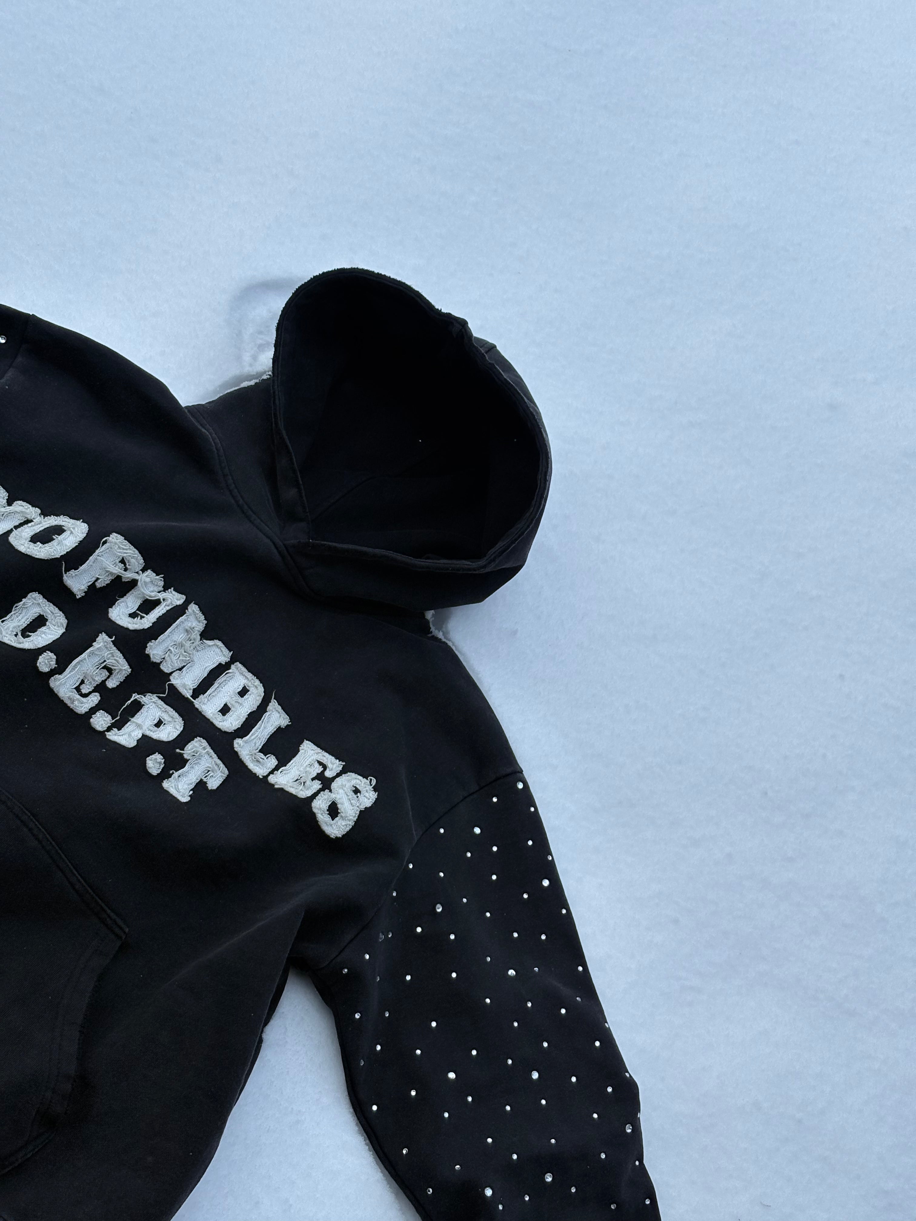 Rhinestone Department Hoodie