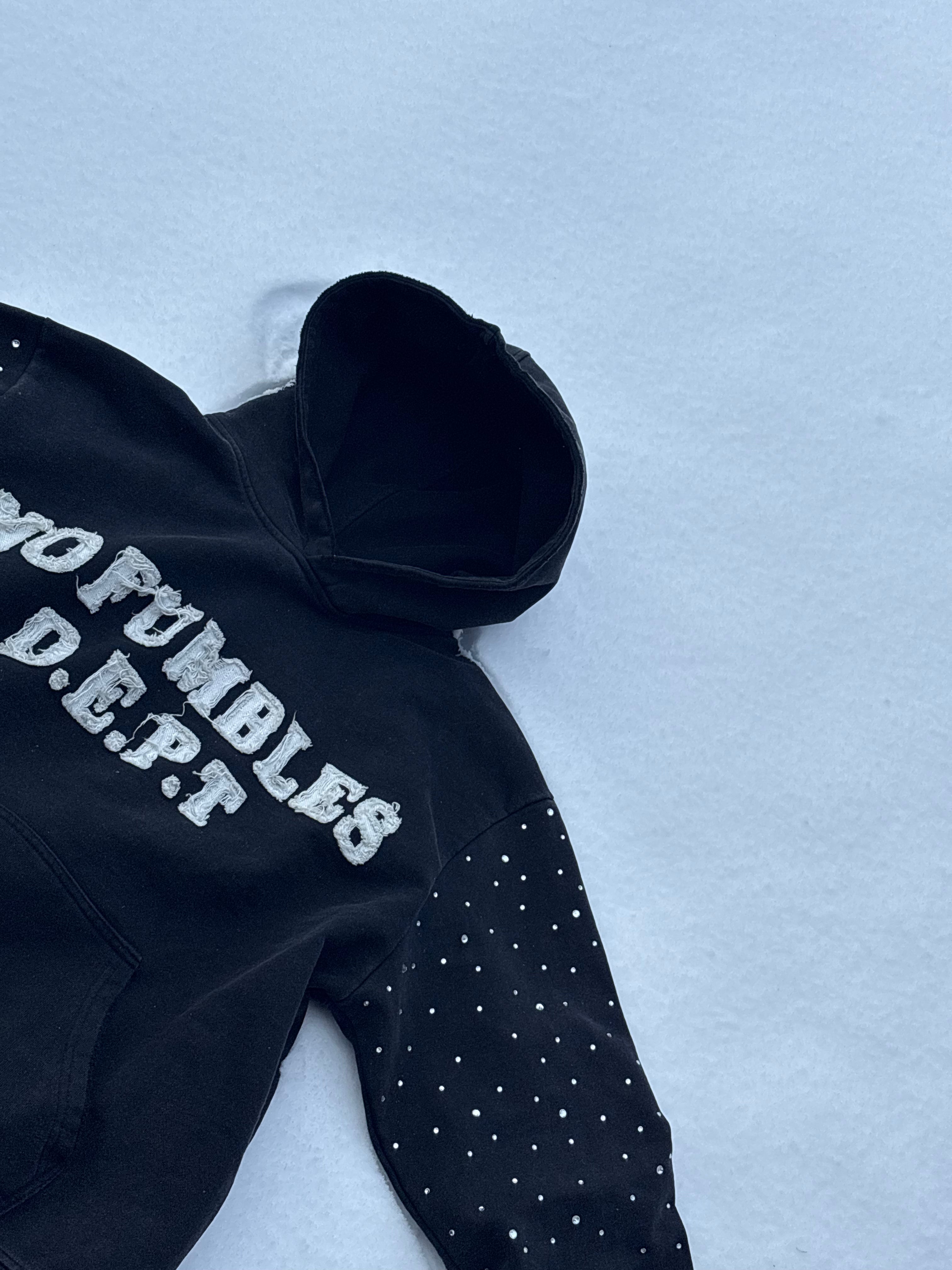 Rhinestone Department Hoodie